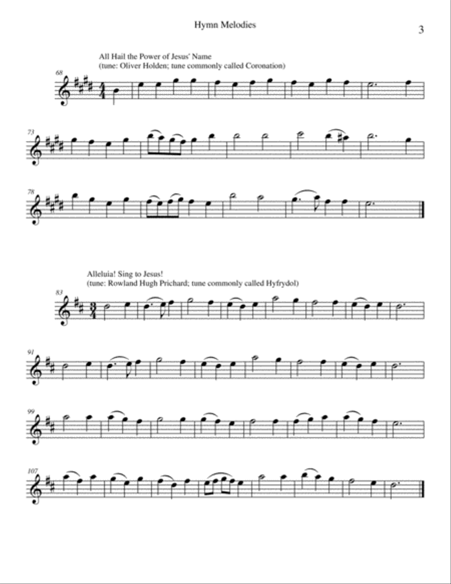 Hymn Melodies Alto Saxophone scores gallery preview page 4