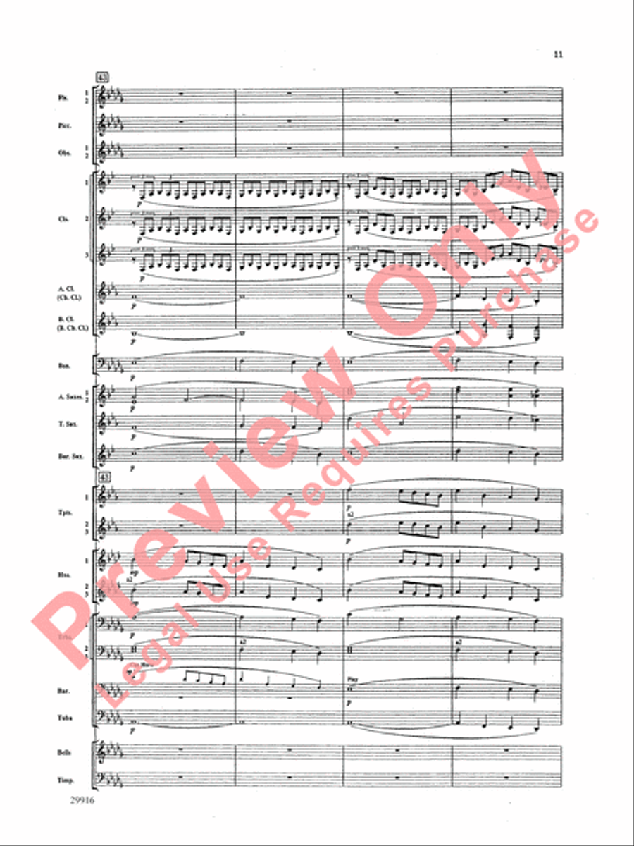 Prologue Prayer and Dream Pantomime (from the opera Hansel and Gretel) Concert Band scores gallery preview page 12
