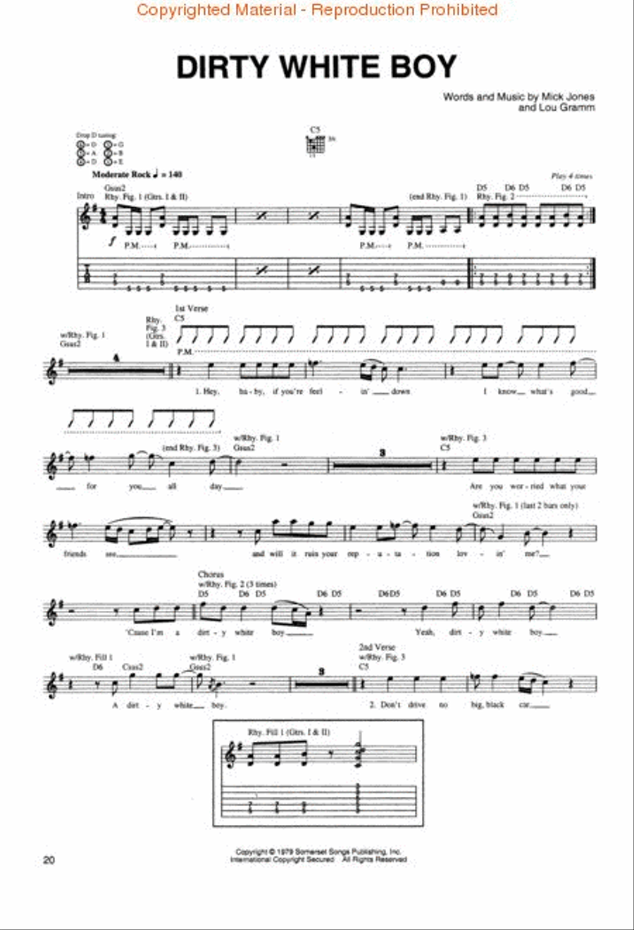 The Best of Foreigner Electric Guitar scores gallery preview page 3
