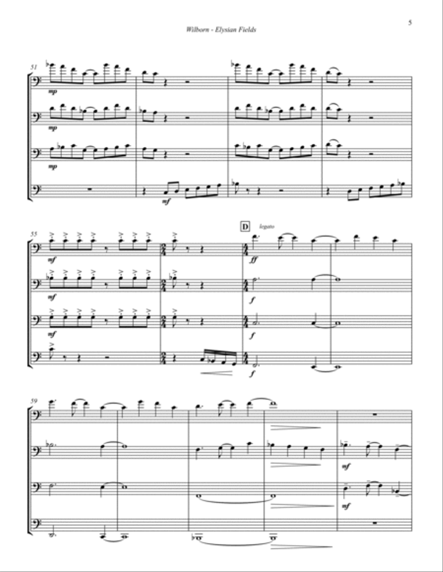 Elysian Fields for Trombone Quartet image number null