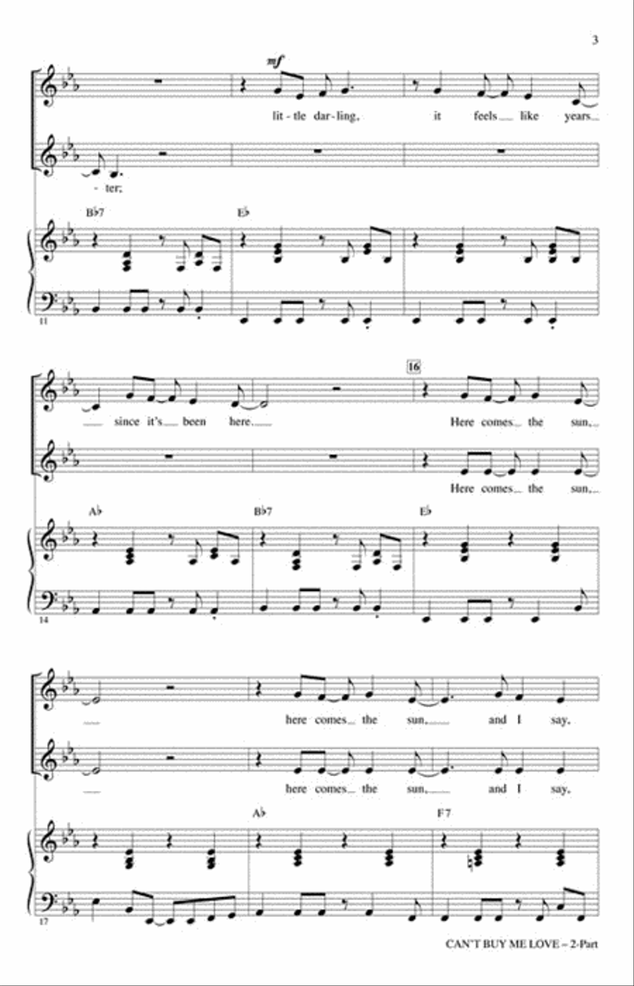 Can't Buy Me Love 2-Part scores gallery preview page 3