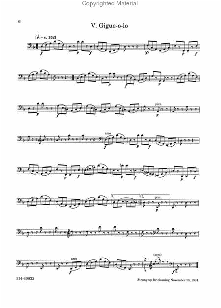 Suite No. 2 for Cello All By Its Lonesome Chamber Music scores gallery preview page 4