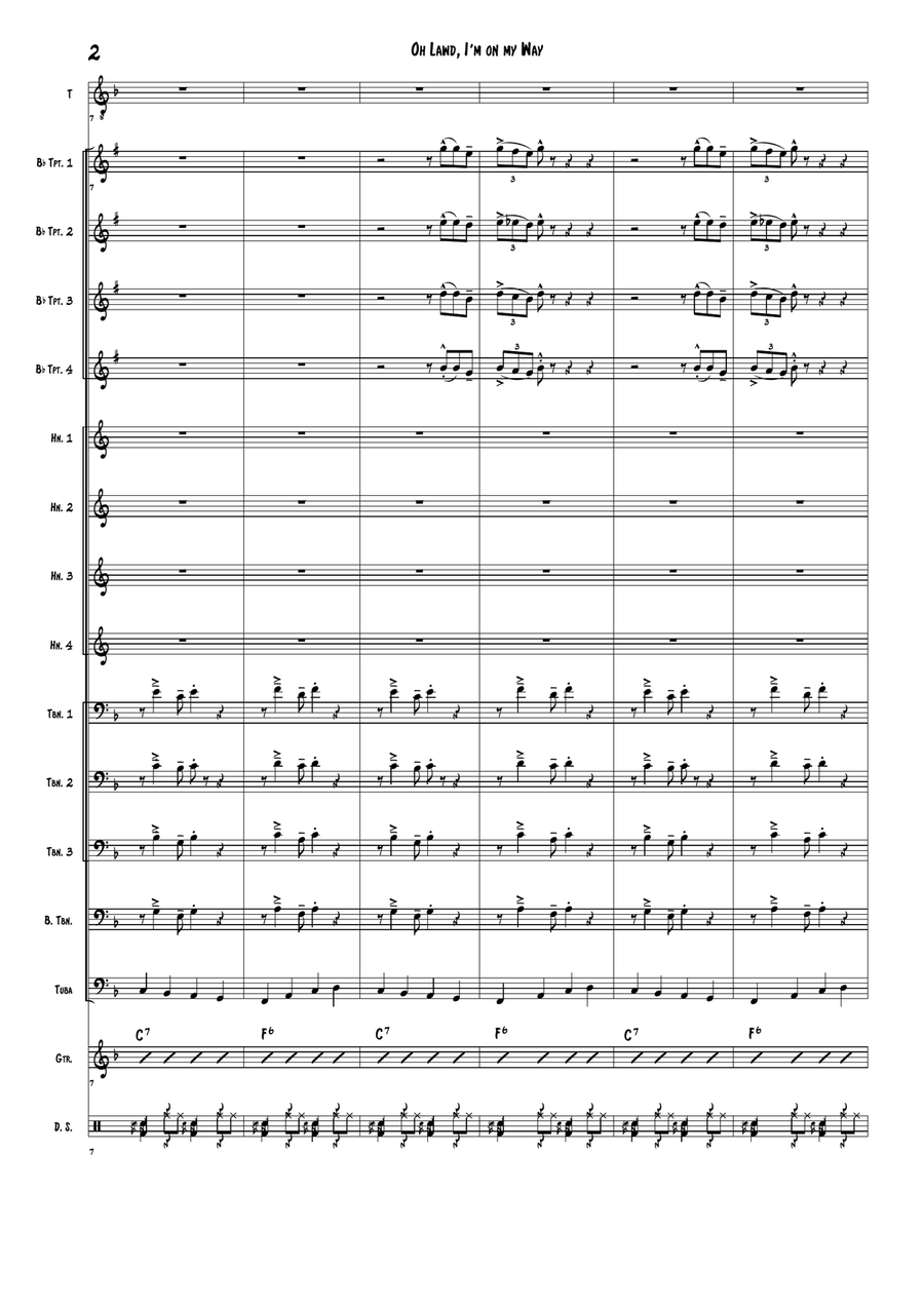 Oh Lawd I'm On My Way from PORGY AND BESS Small Ensemble scores gallery preview page 2