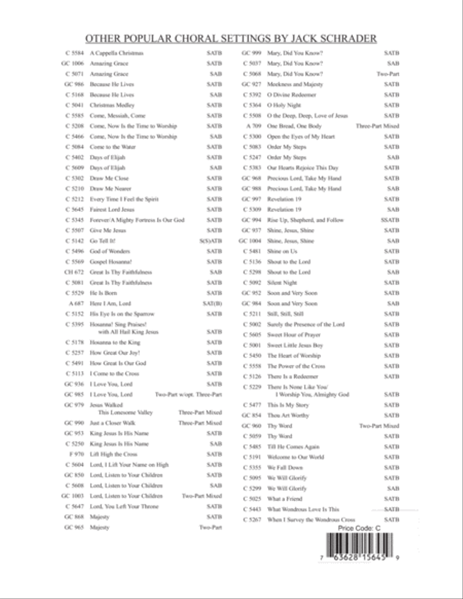Fairest Lord Jesus Fairest Lord Jesus 4-Part scores gallery preview page 12