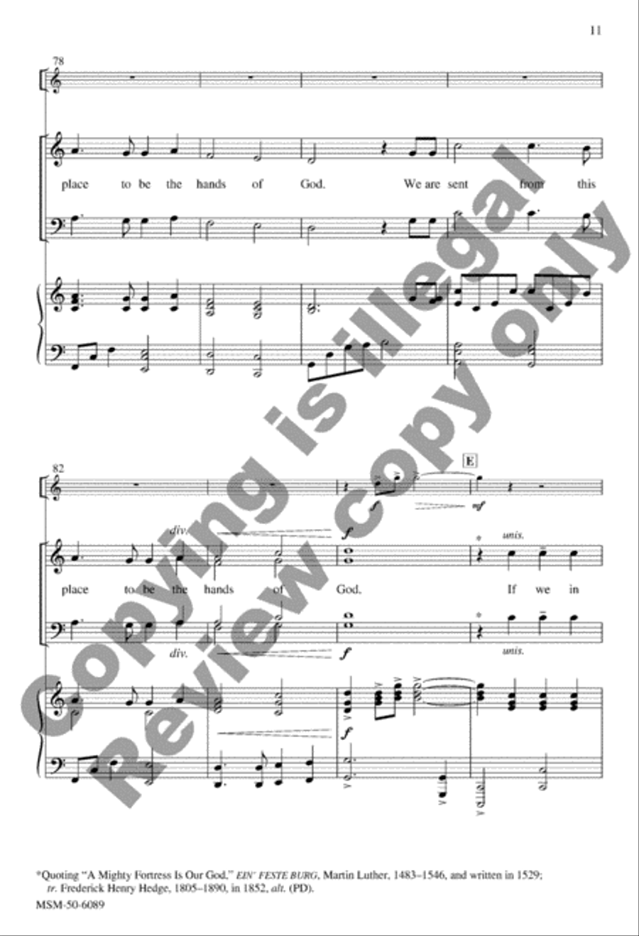 Hands of God (Choral Score) image number null