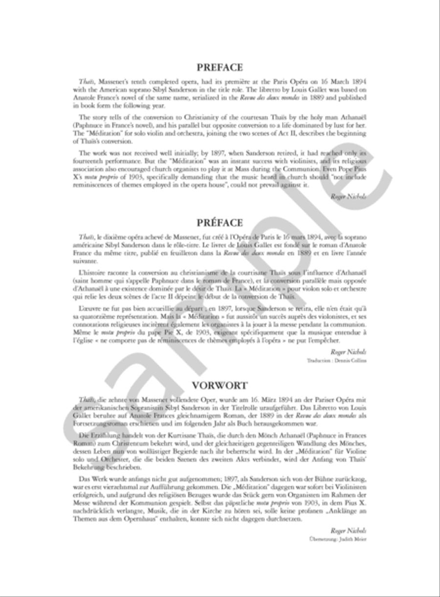 Méditation from Thaïs Piano Solo scores gallery preview page 2