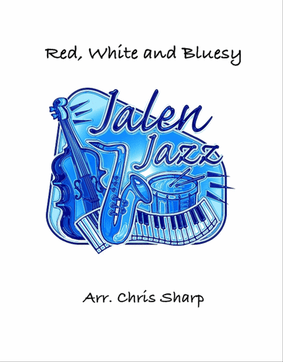 Red, White and Bluesy Jazz Ensemble scores gallery preview page 1