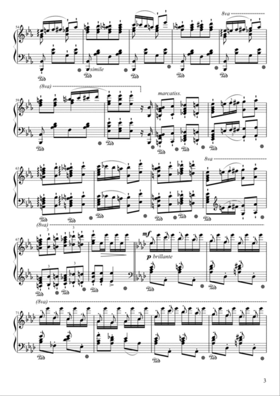 Grand Galop Chromatique Piano Solo scores gallery preview page 3