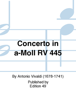 Book cover for Concerto in a-Moll RV 445