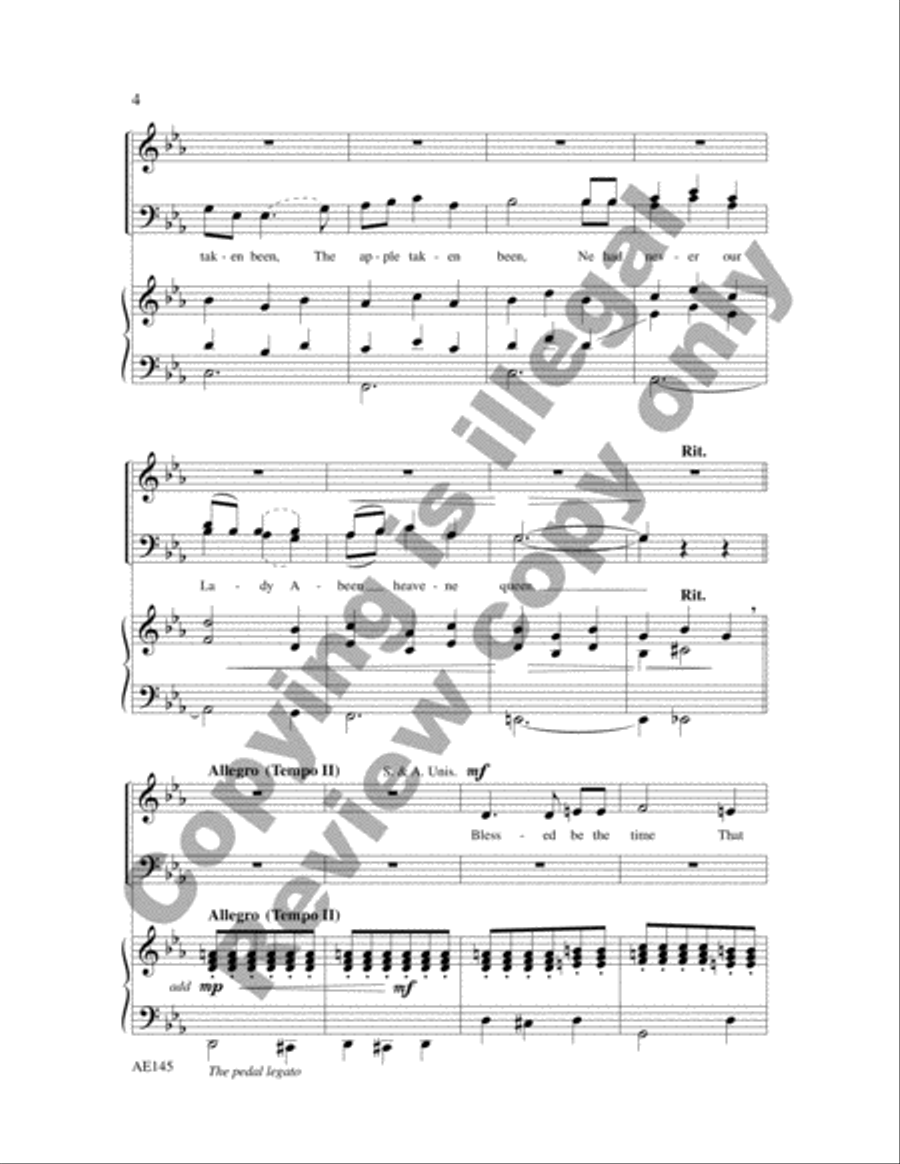 Two Carols Two Carols 4-Part scores gallery preview page 5