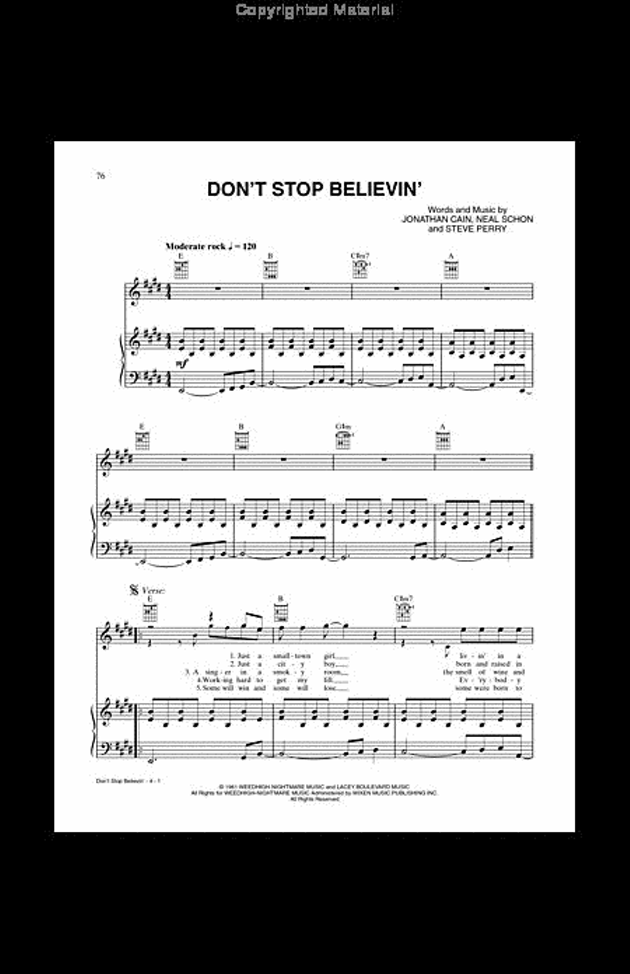 A Family Treasury of Pop Sheet Music Piano, Vocal, Guitar scores gallery preview page 3