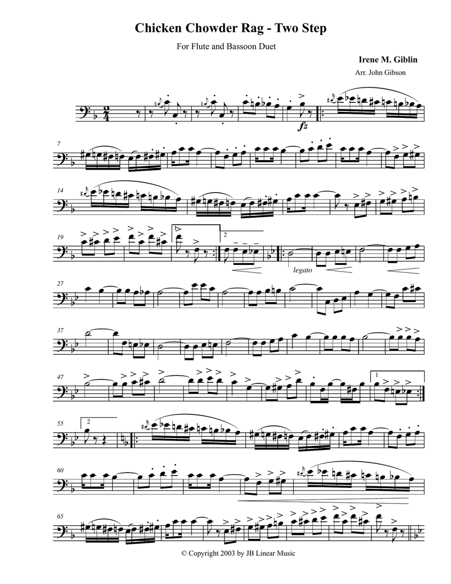 An Emerging American Music for flute and bassoon duet Woodwind Duet scores gallery preview page 5