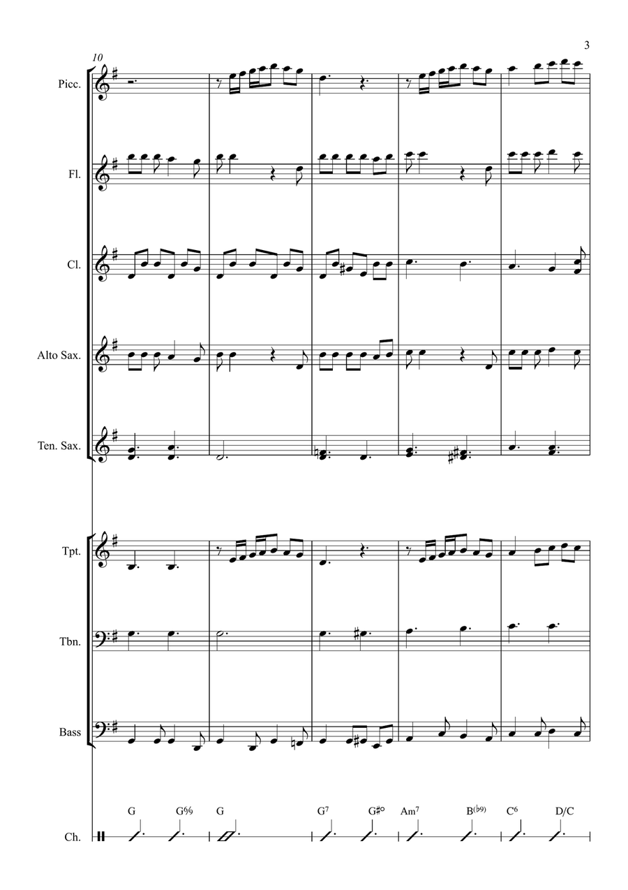 Canta Meu Povo Canta Meu Povo Marching Band scores gallery preview page 3