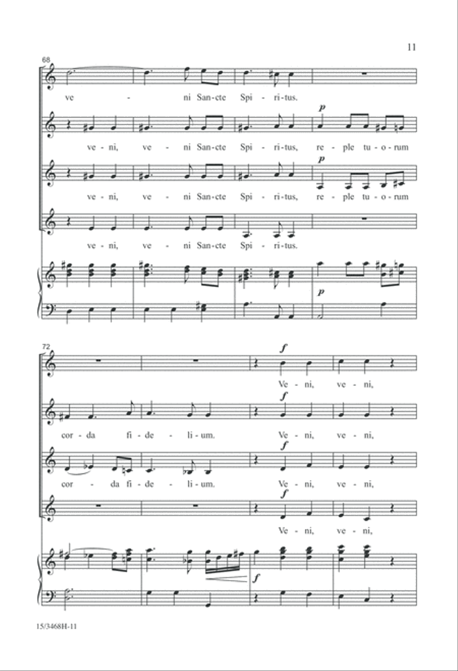 Veni Sancte Spiritus Veni Sancte Spiritus SSAA scores gallery preview page 11