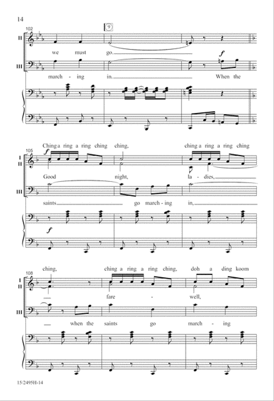 An Americana Songbook 3-Part scores gallery preview page 15