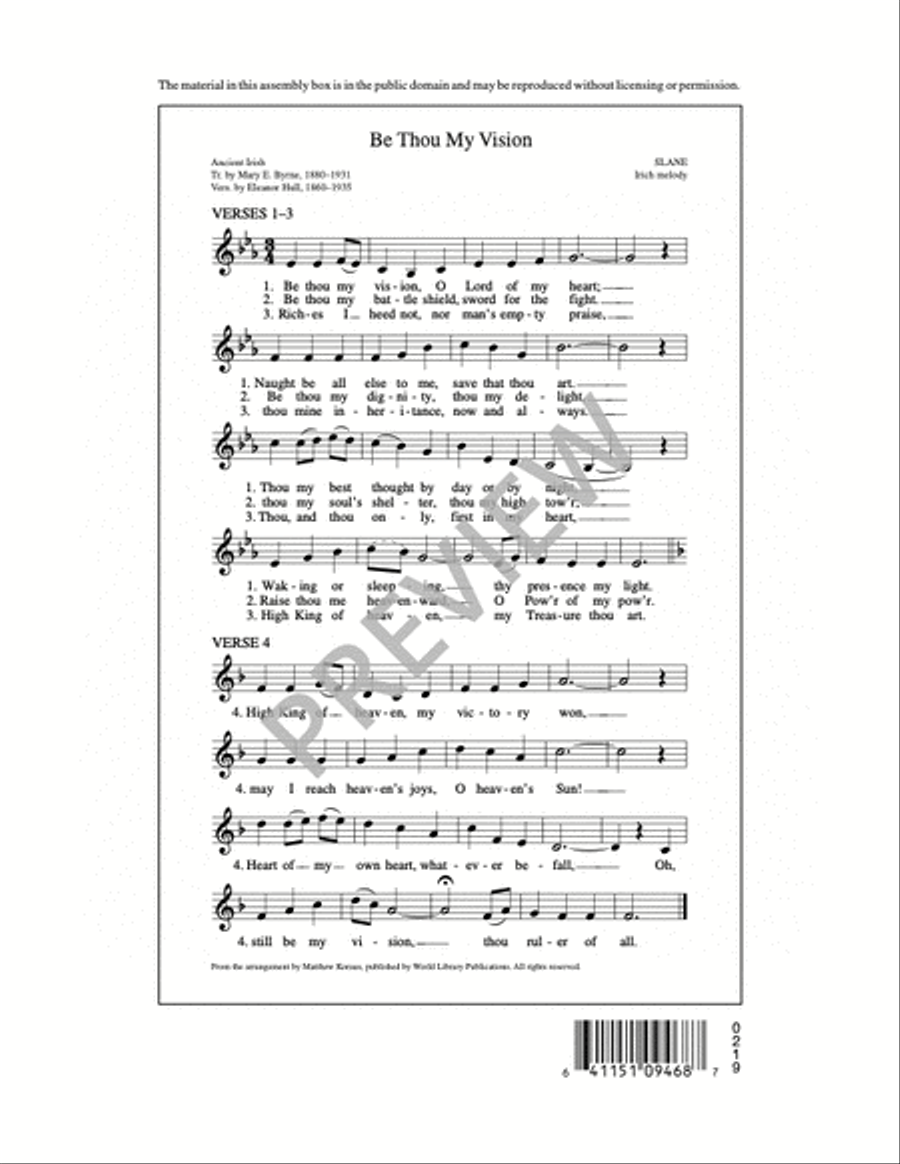 Be Thou My Vision Choir scores gallery preview page 11
