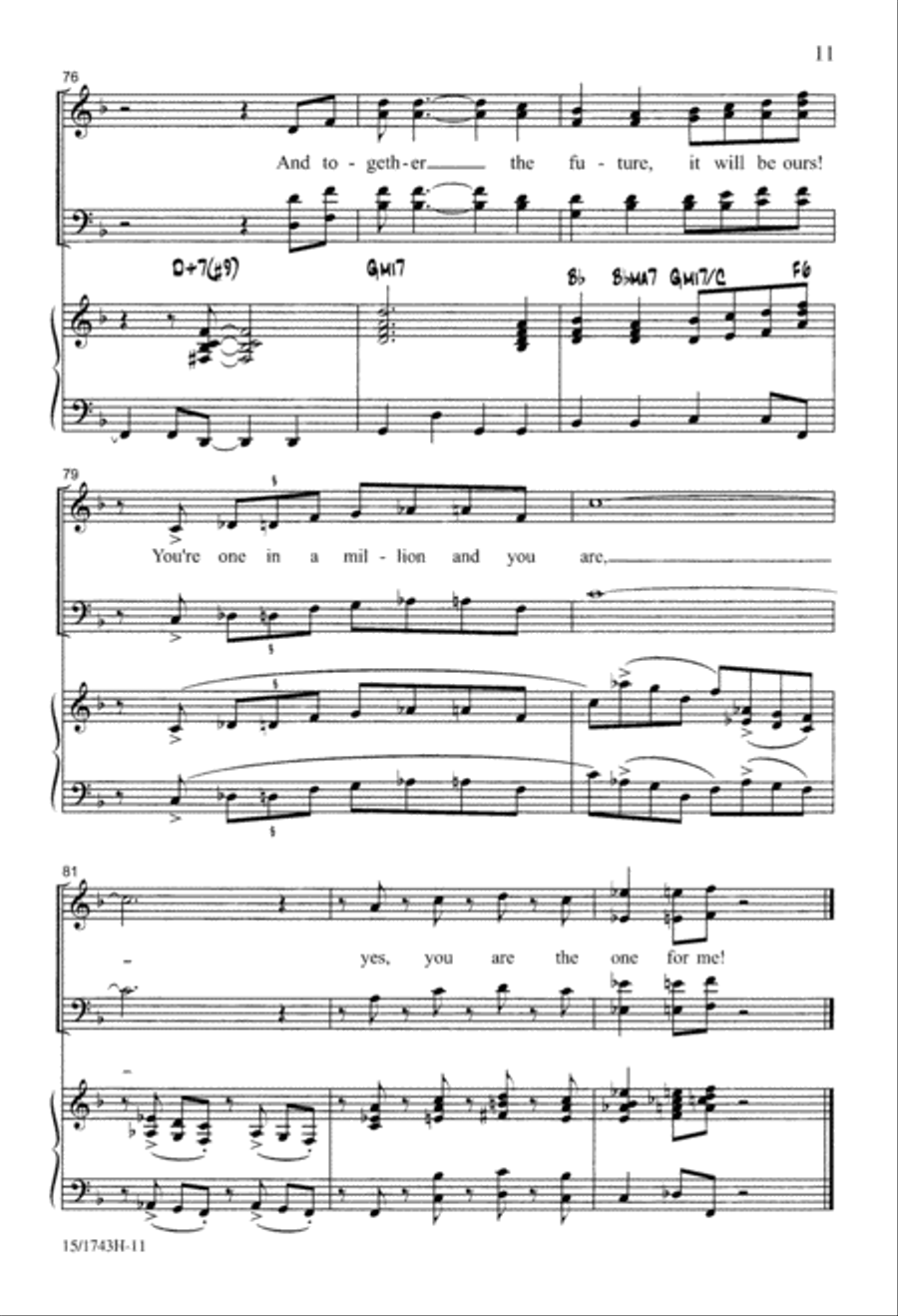 One in a Million One in a Million 4-Part scores gallery preview page 12