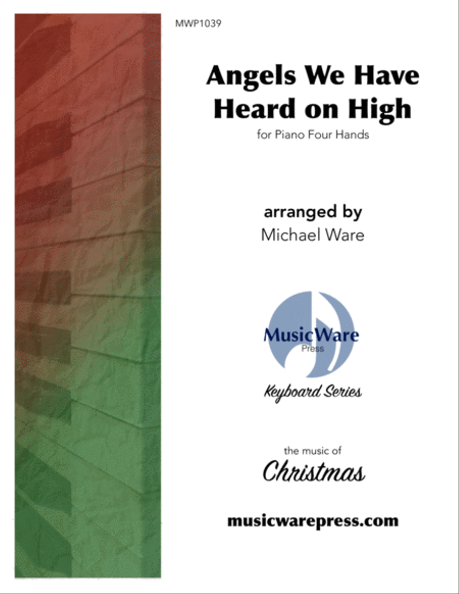 Angels We Have Heard on High (4-hand piano) Piano Accompaniment scores gallery preview page 1