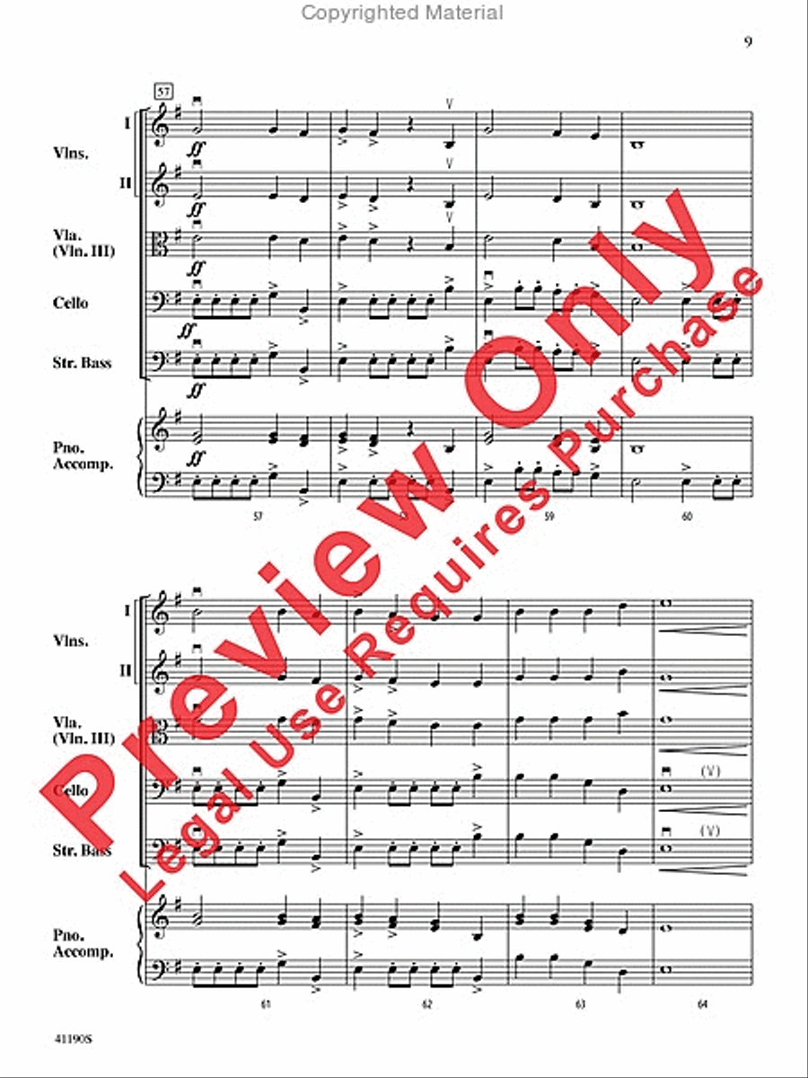 Fire Dragon Mountain Fire Dragon Mountain String Orchestra scores gallery preview page 9