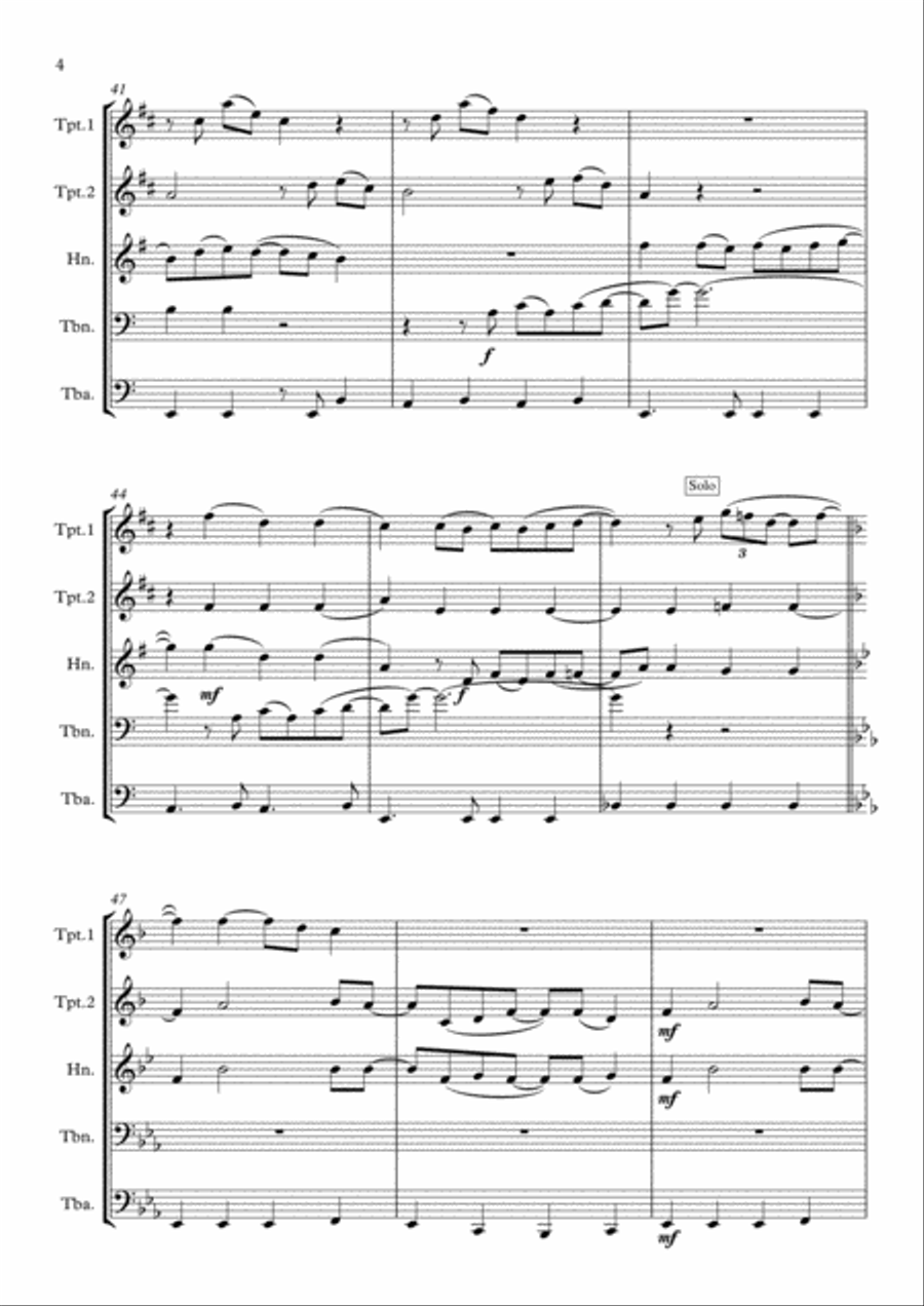Wouldn't It Be Nice Horn scores gallery preview page 4