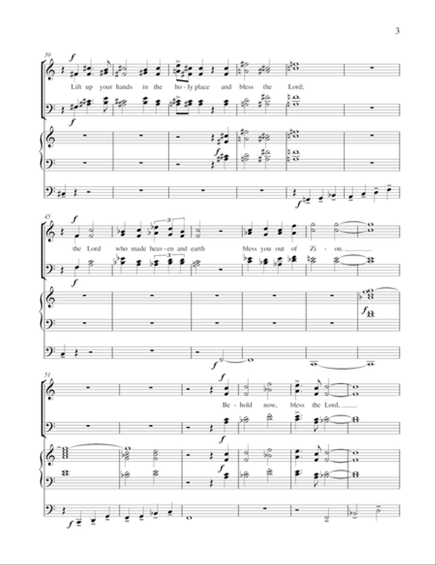 Behold Now, Bless the Lord 4-Part scores gallery preview page 8