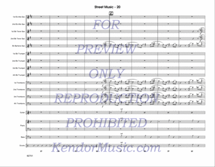 Street Music (Score) Street Music (Score) Jazz Ensemble scores gallery preview page 21