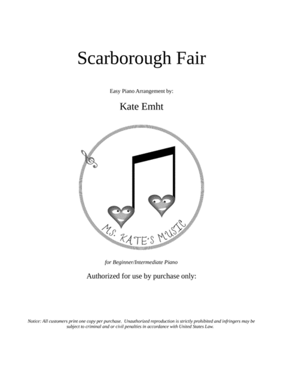 Scarborough Fair (Easy Piano) image number null