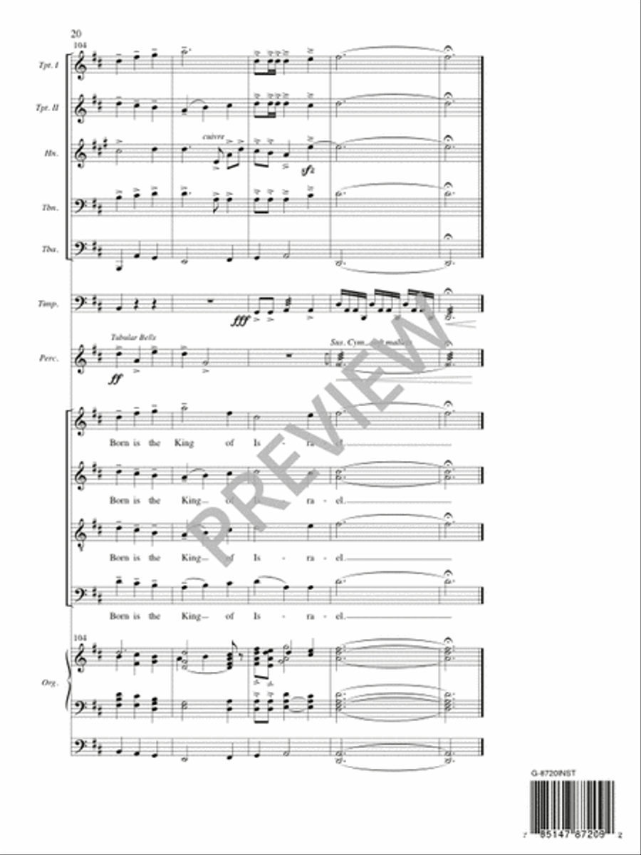 Festival First Nowell - Full Score and Parts 4-Part scores gallery preview page 21