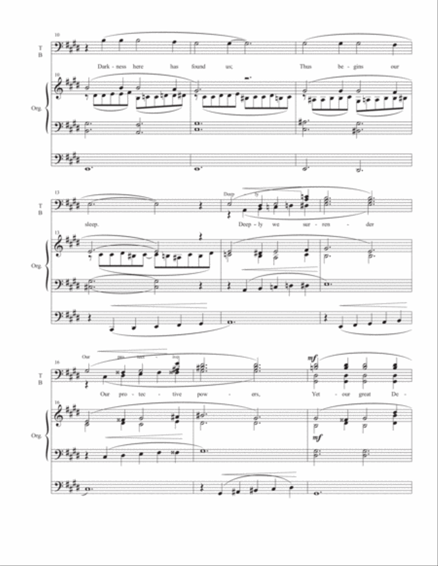 As the Night Surrounds Us 4-Part scores gallery preview page 2