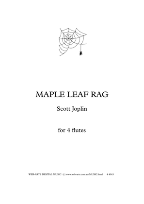 MAPLE LEAF RAG arranged for 4 flutes - SCOTT JOPLIN
