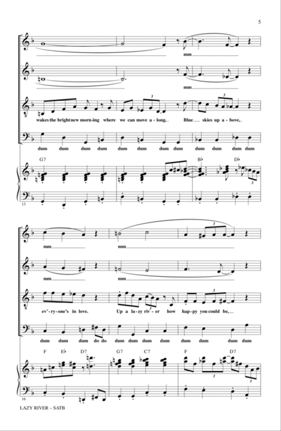Lazy River 4-Part scores gallery preview page 3