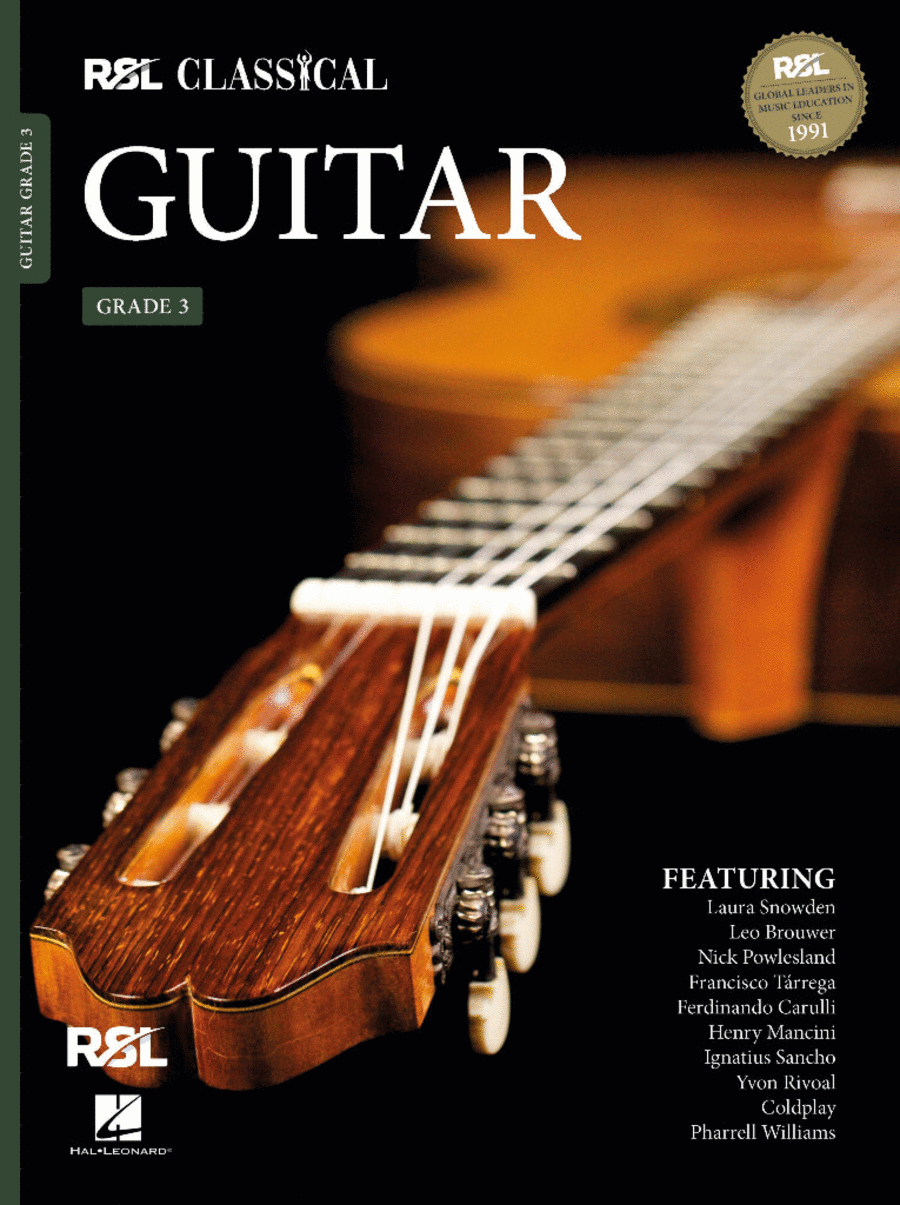 RSL Classical Guitar Grade 3 (2022) Acoustic Guitar scores gallery preview page 1
