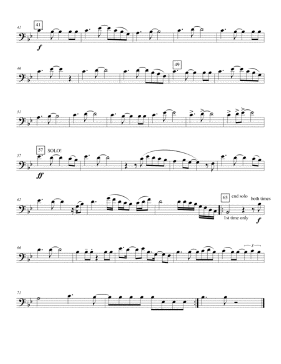 Don't Stop Believin' Don't Stop Believin' Brass Ensemble scores gallery preview page 4