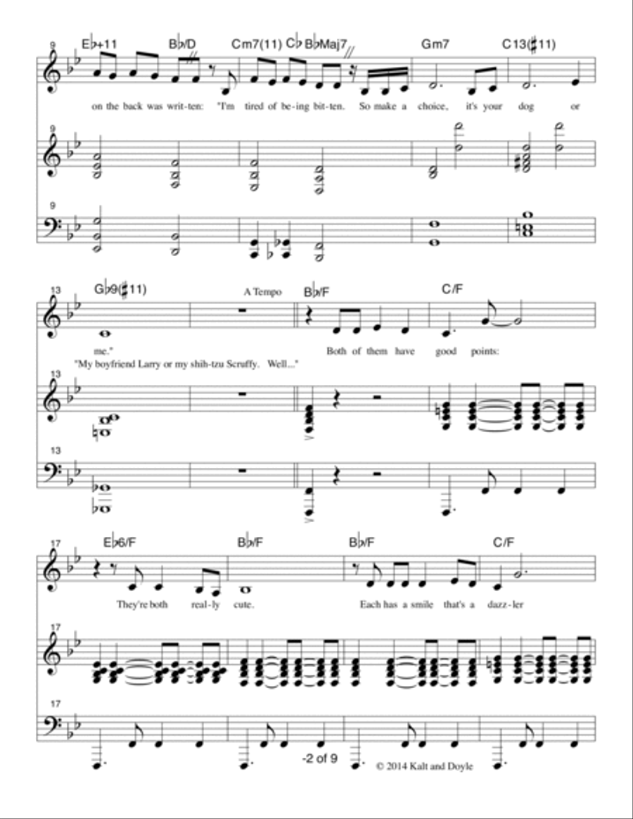 Man's Best Friend Voice scores gallery preview page 2
