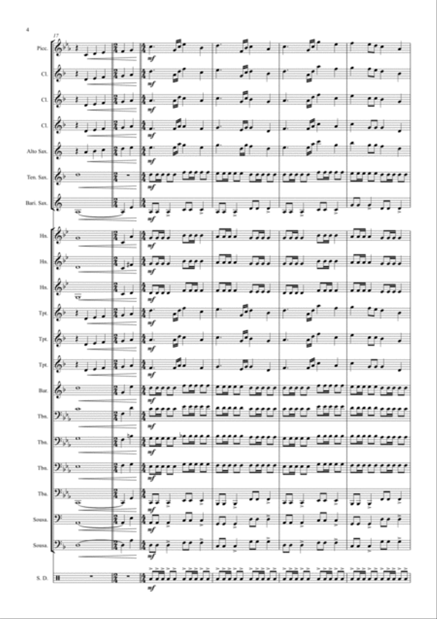 Arrival To Earth Arrival To Earth Marching Band scores gallery preview page 4