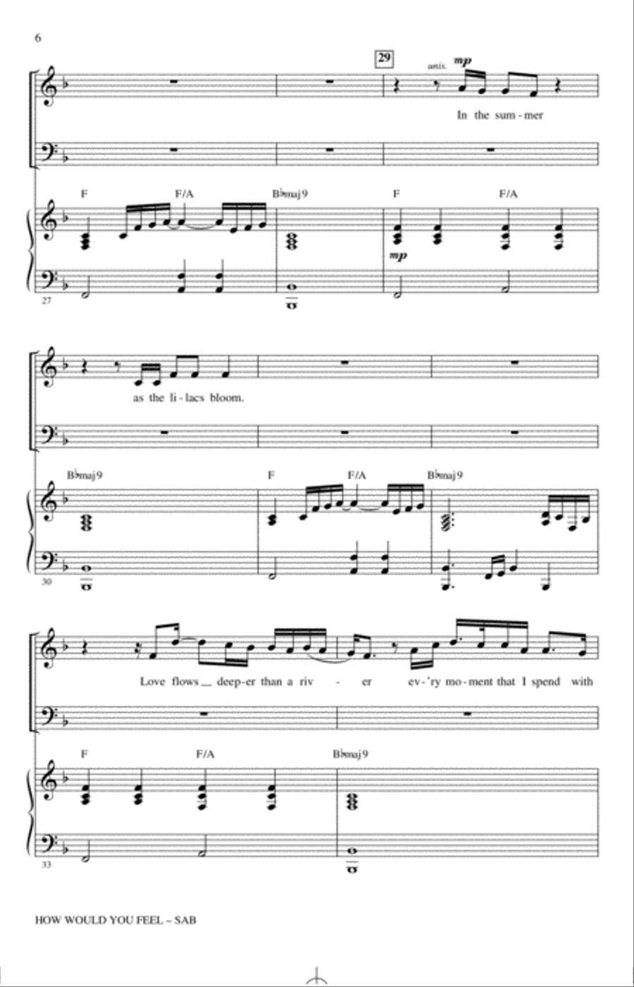 How Would You Feel (Paean) (arr. Mac Huff) 3-Part scores gallery preview page 5