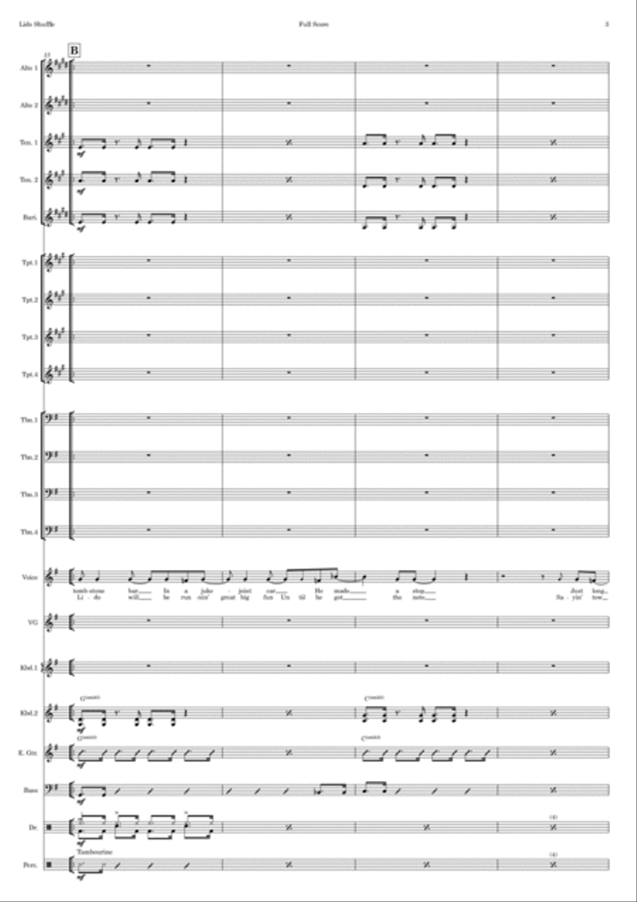 Lido Shuffle Jazz Ensemble scores gallery preview page 3