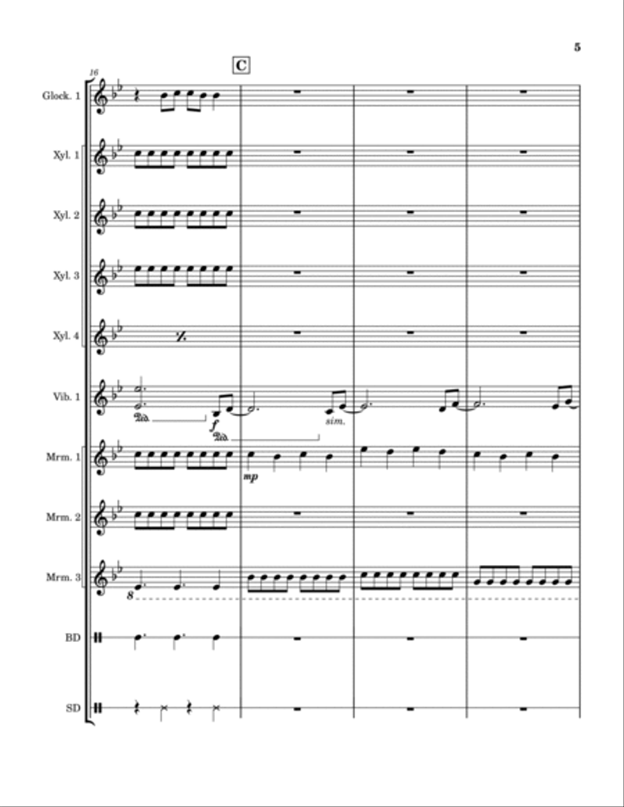 Firework Firework Glockenspiel scores gallery preview page 5