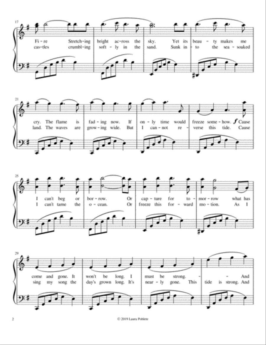 Cannot Make You Stay Piano Solo scores gallery preview page 3