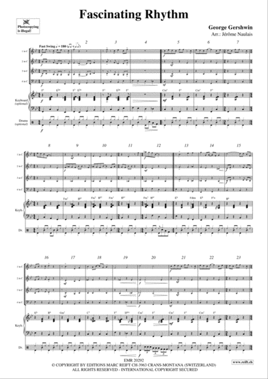 Fascinating Rhythm Concert Band scores gallery preview page 3