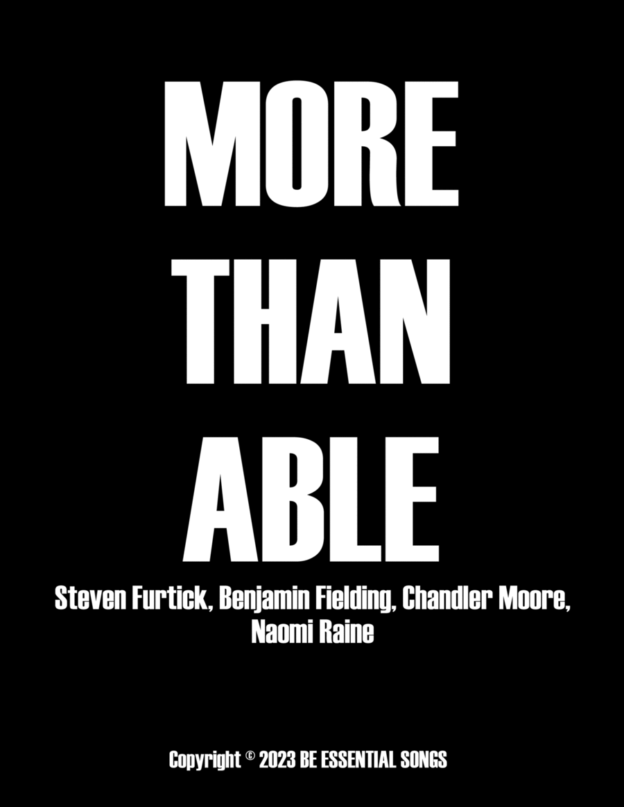 More Than Able Piano, Vocal, Guitar scores gallery preview page 1