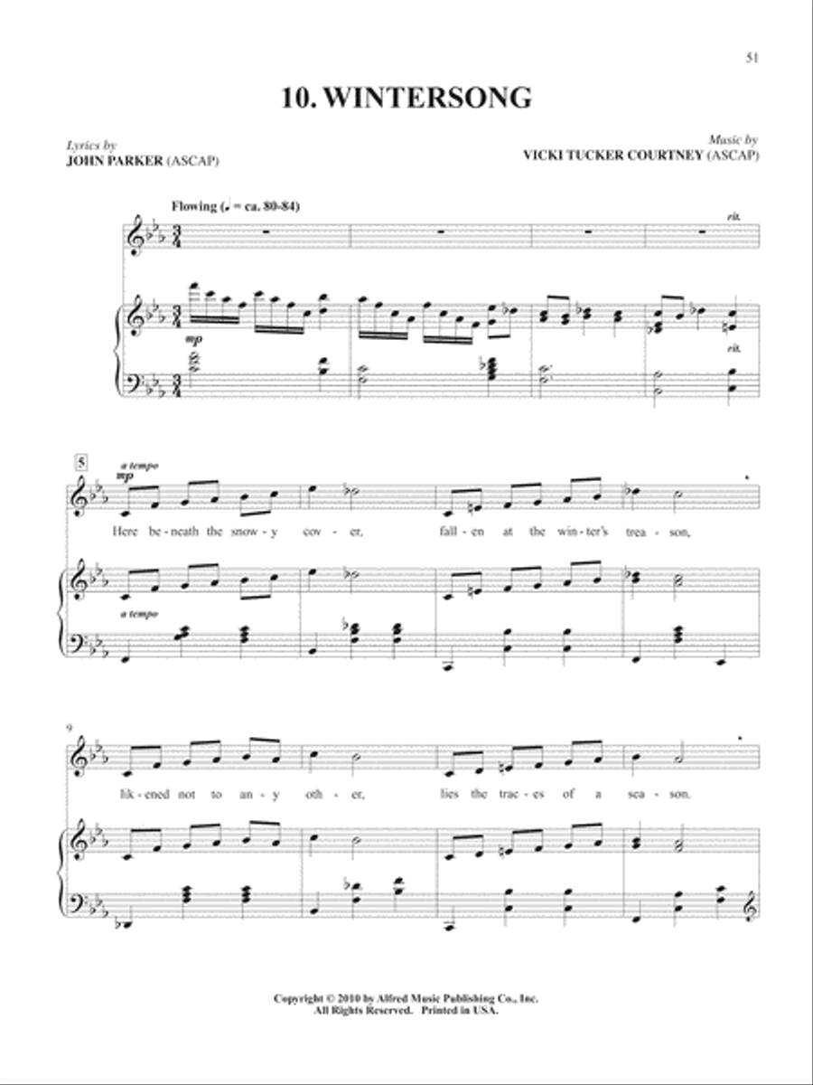 Songs of Love, Music, and Nature Voice scores gallery preview page 4