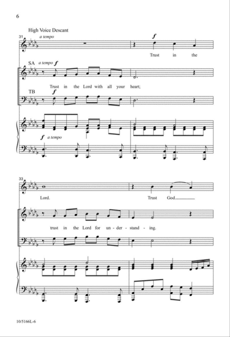 Trust in the Lord Trust in the Lord 4-Part scores gallery preview page 6