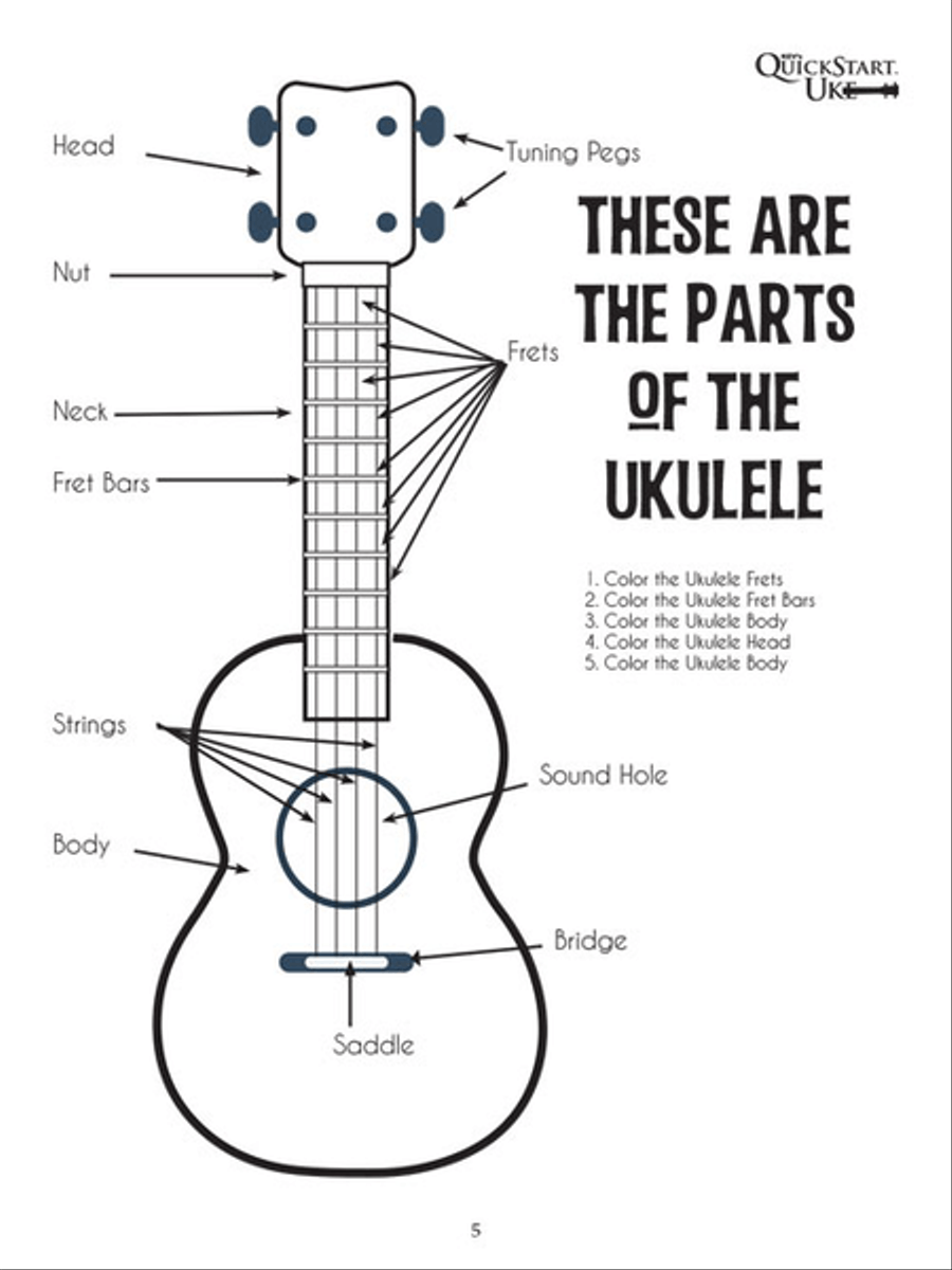 Kid's Uke - Ukulele Activity Fun Book