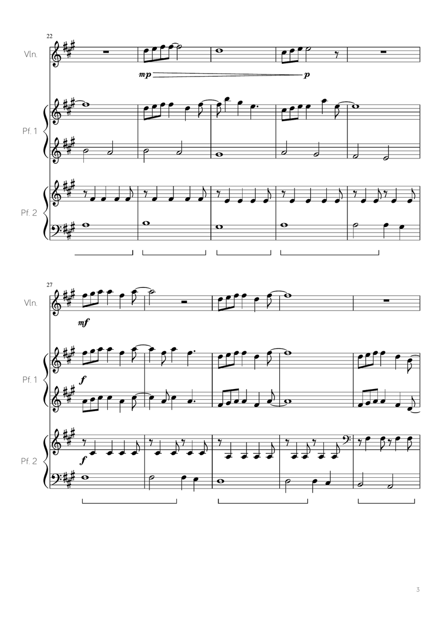 Forrest Gump - Main Title (Feather Theme) from the Paramount Motion Picture FORREST GUMP String Duet scores gallery preview page 3