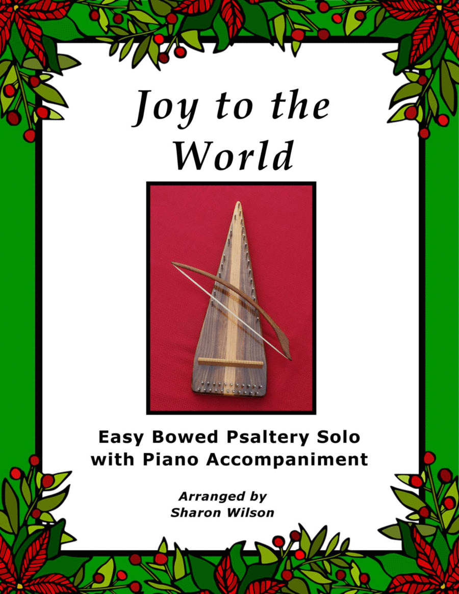 Joy to the World (Easy Bowed Psaltery Solo with Piano Accompaniment) Zither scores gallery preview page 1