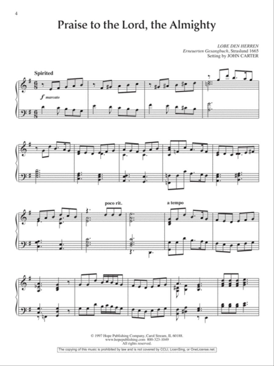 The Collected Works of John Carter for Piano Piano Solo scores gallery preview page 2