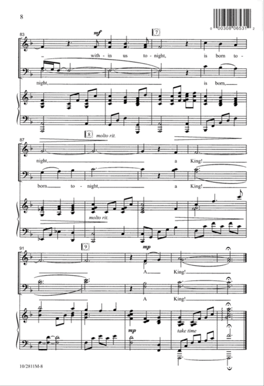 Somewhere, Tonight 4-Part scores gallery preview page 8