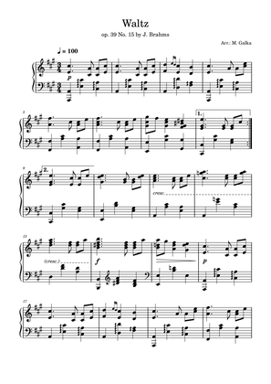 Waltz In G Major, Op. 39, No. 15
