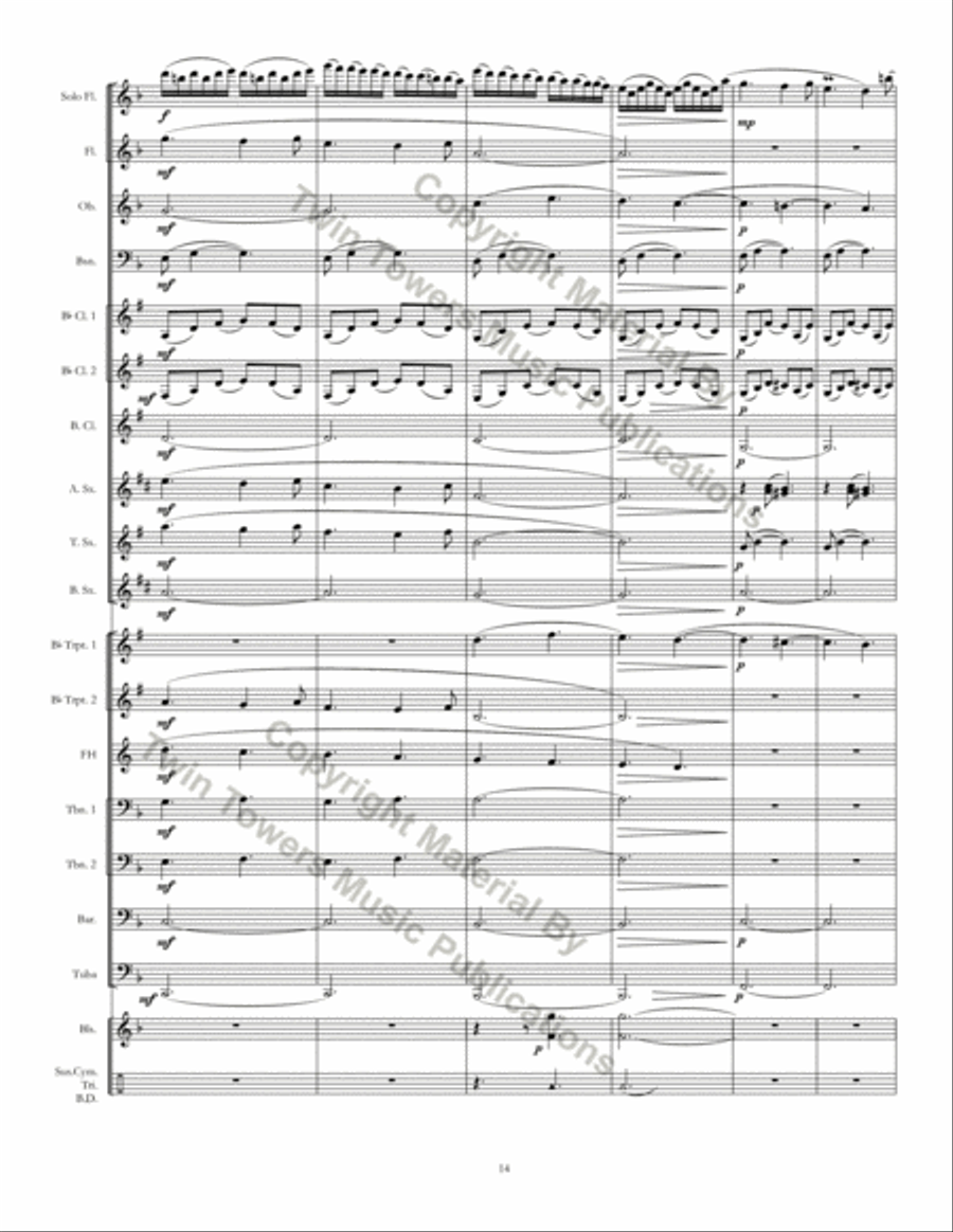 Pastorale Concert Band scores gallery preview page 15
